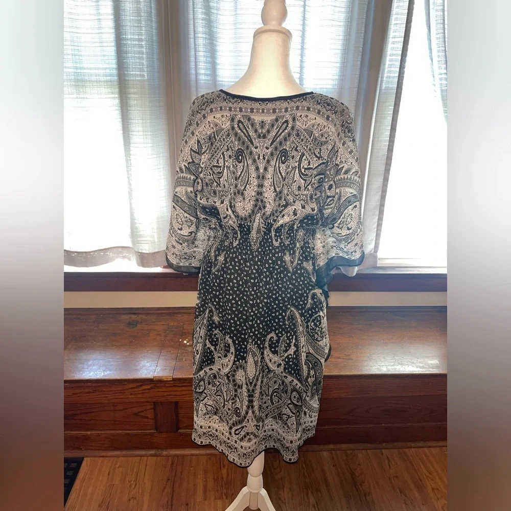New Without Tags Black Paisley Boho Dress *make offers* - Picture 9 of 9